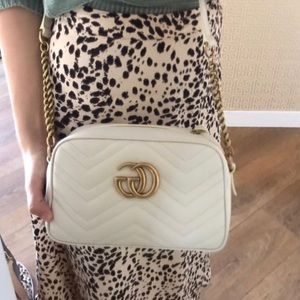 White, Leather Bag